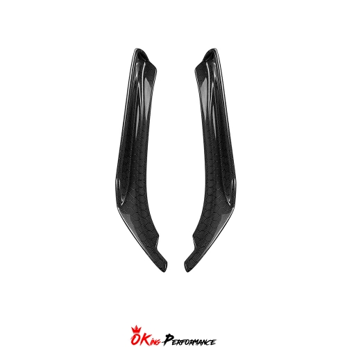 Honeycomb Weave Carbon Fiber Rear Bumper Side Splitter For INFINITI Q50 ...