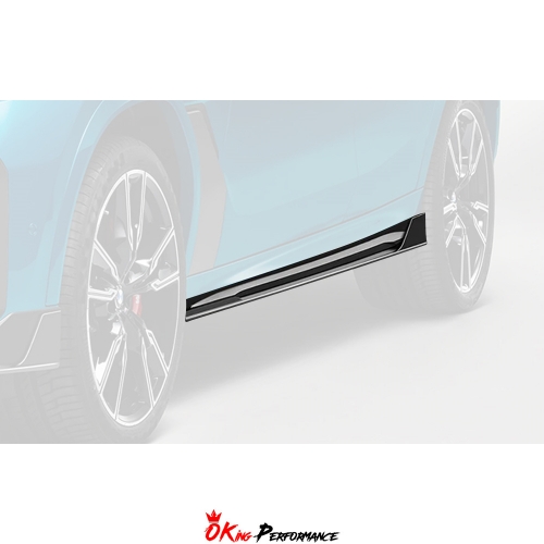 For 2006-2010 BMW E60 M5 Only - DP Style Carbon Fiber Side Skirt Add-on Lips main image 1