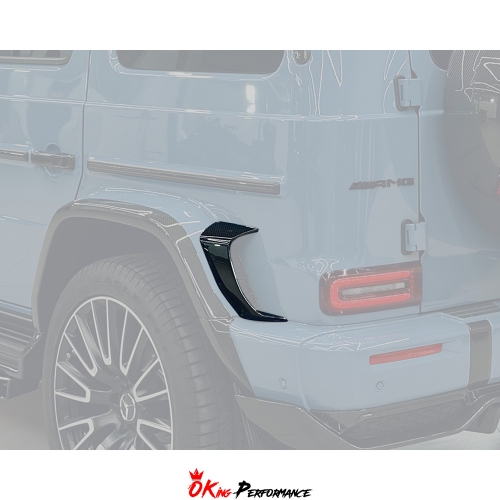 TopCar Style Dry Carbon Fiber Rear Fender Trim Cover For Mercedes Benz ...